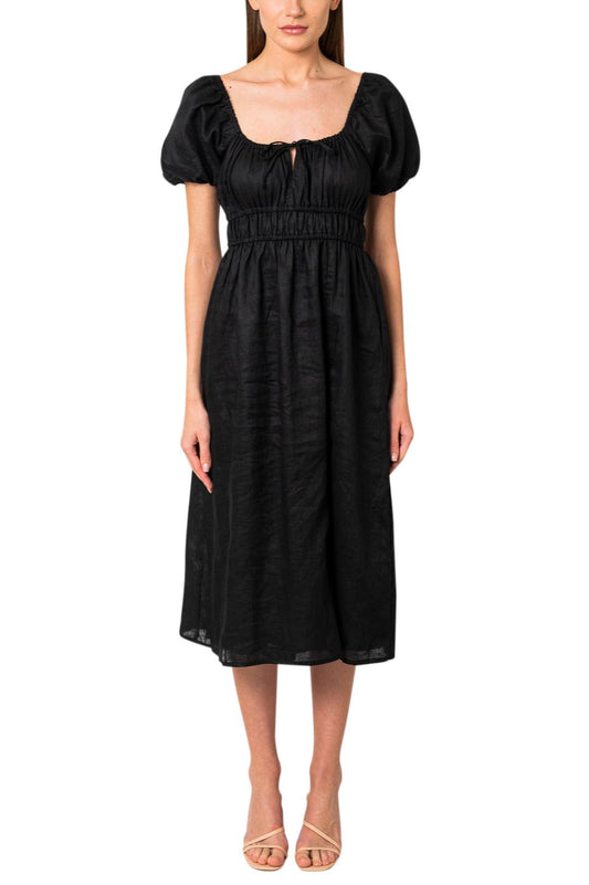 Faithfull The Brand-Terina Linen midi dress-dgallerystore