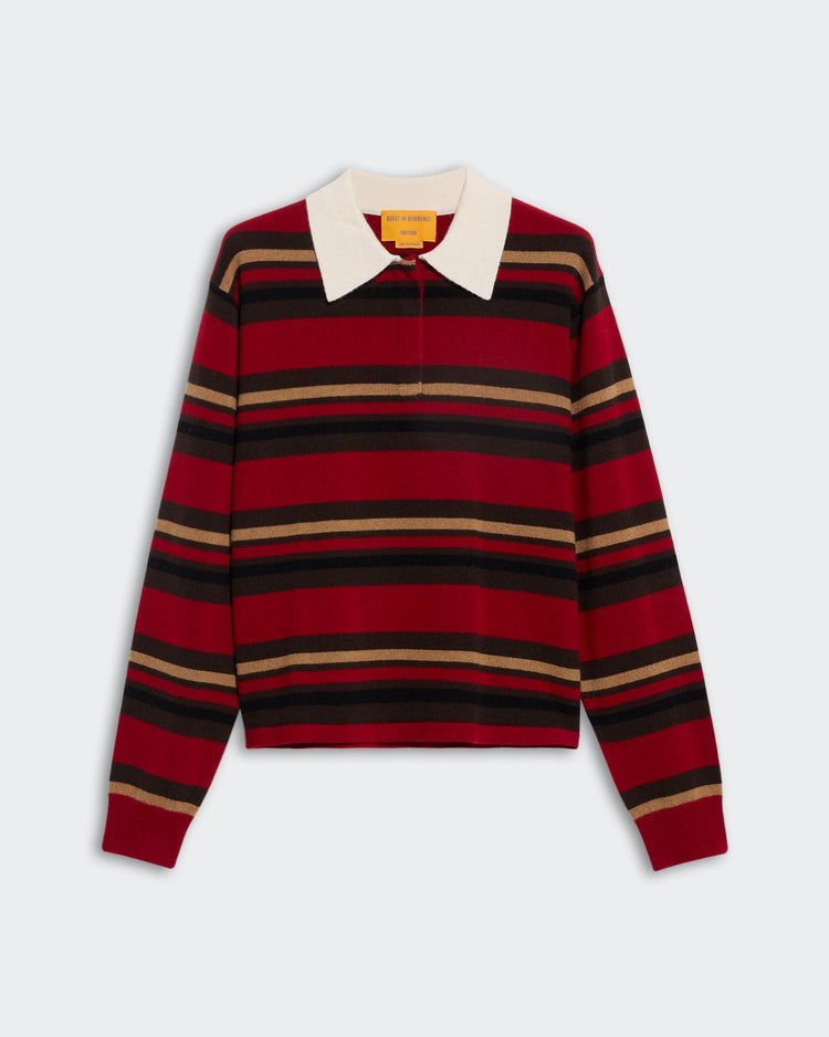 Guest In Residence-Cropped stripe rugby ruby combo-dgallerystore