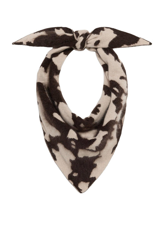 Guest In Residence-Grizzly cowhide wild rag oatmeal burnt cocoa-dgallerystore