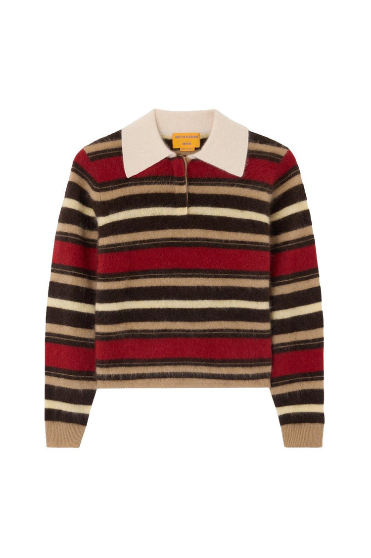 Guest In Residence-Grizzly cropped rugby carmine combo-dgallerystore