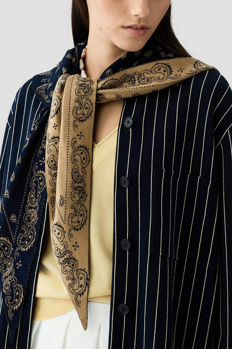 Guest In Residence-The wild rag navy camel-dgallerystore