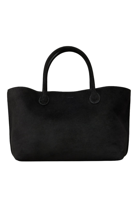 Lie Studio-The Grace tote black suede-dgallerystore