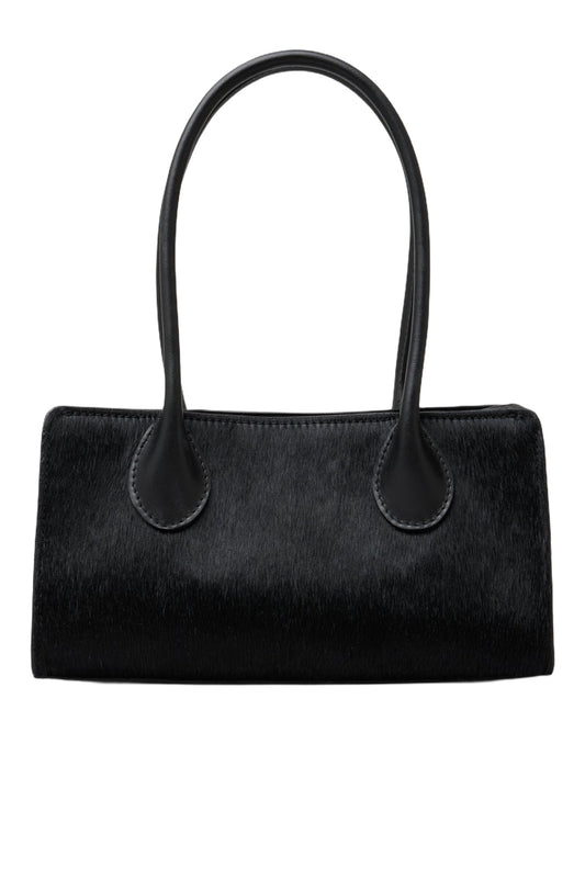 Lie Studio-The Lou bag black calf hair-dgallerystore