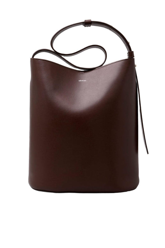 Lie Studio-The Norma tote sepia brown-dgallerystore