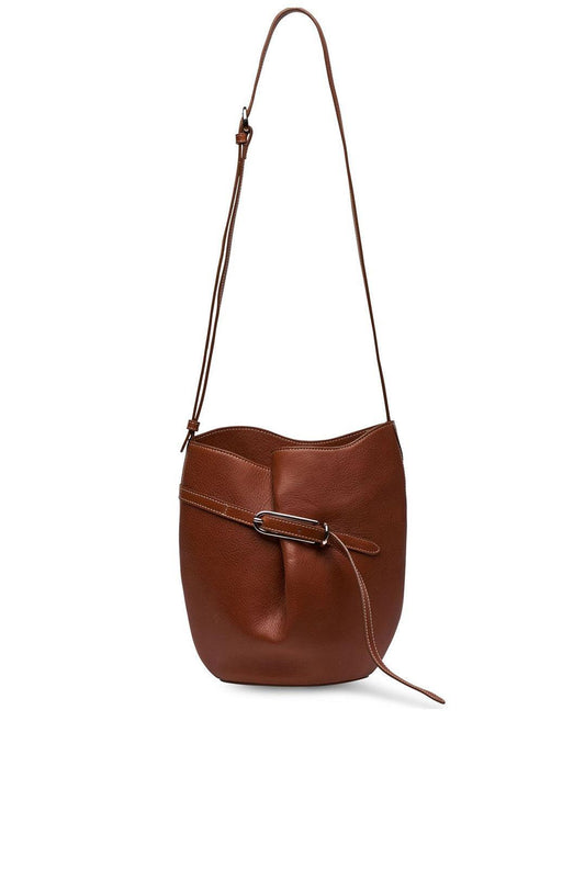 Liffner-Belted bucket bag chestnut-dgallerystore