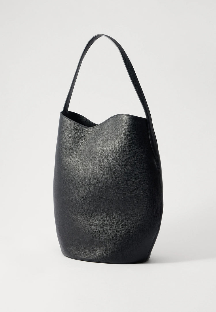 Liffner-Belted bucket bag large calf leather black-dgallerystore