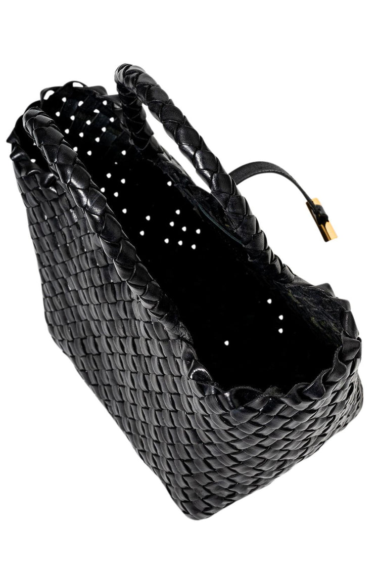 Liffner-Leather Mini Basket Bag-dgallerystore