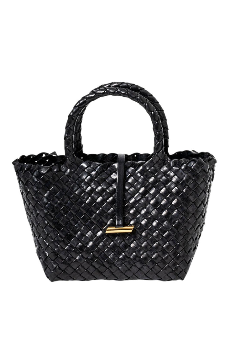 Liffner-Leather Mini Basket Bag-dgallerystore