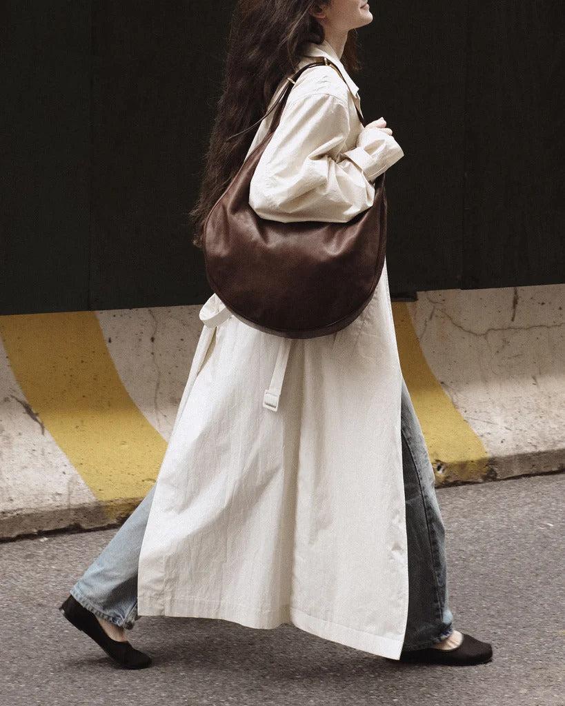 Liffner-Moon Hobo Dark Brown-dgallerystore