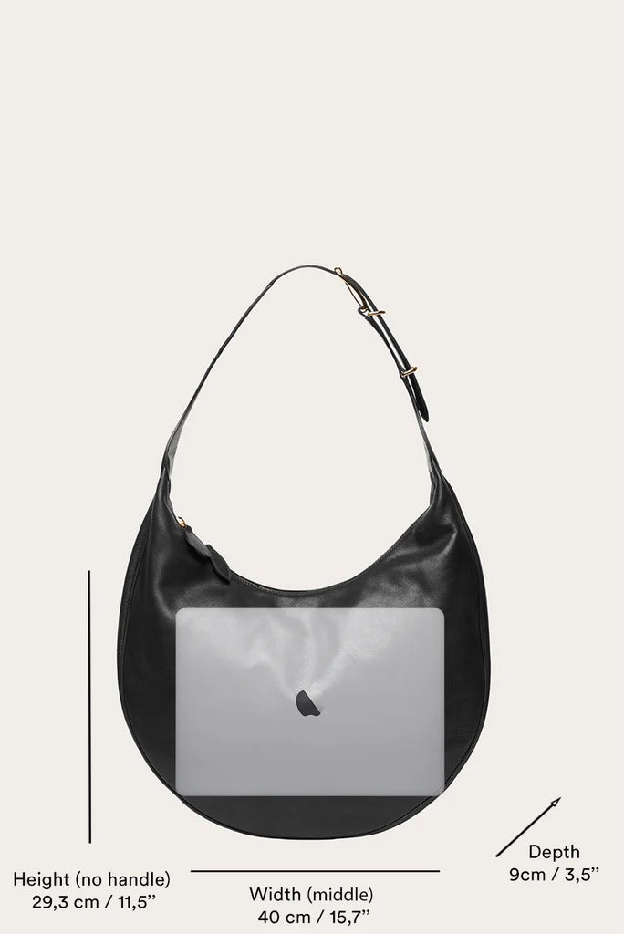 Liffner-Moon Hobo Dark Brown-dgallerystore