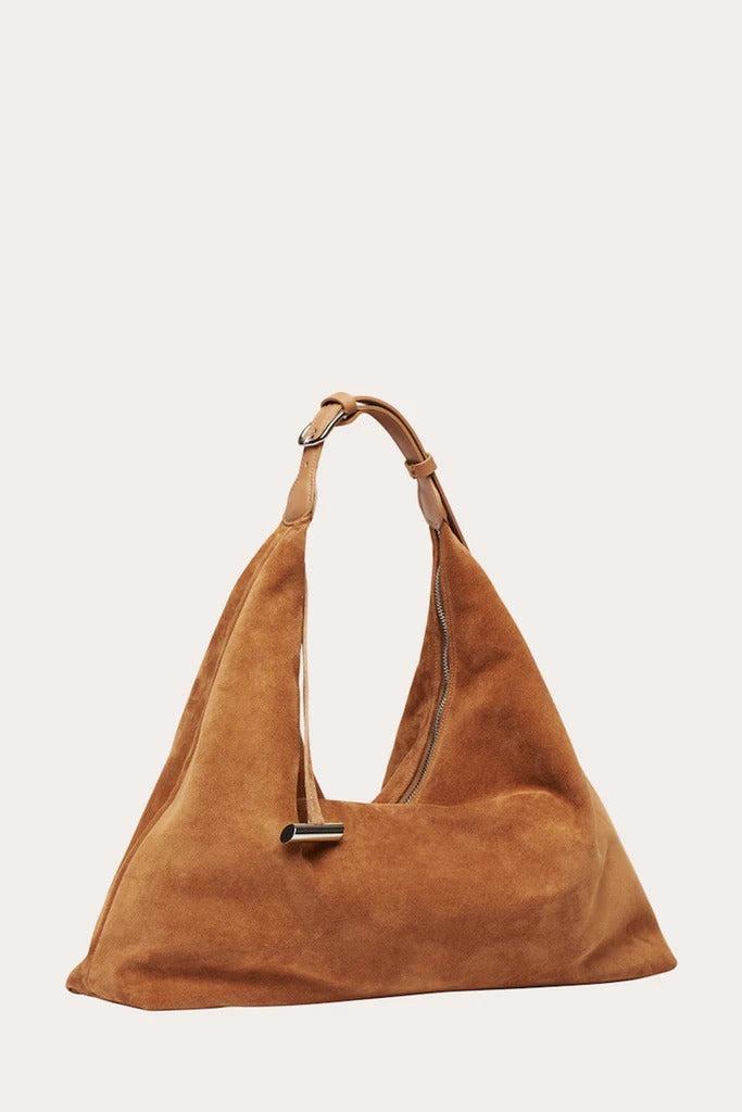 Liffner-Pillow Hobo Rhum Suede-dgallerystore