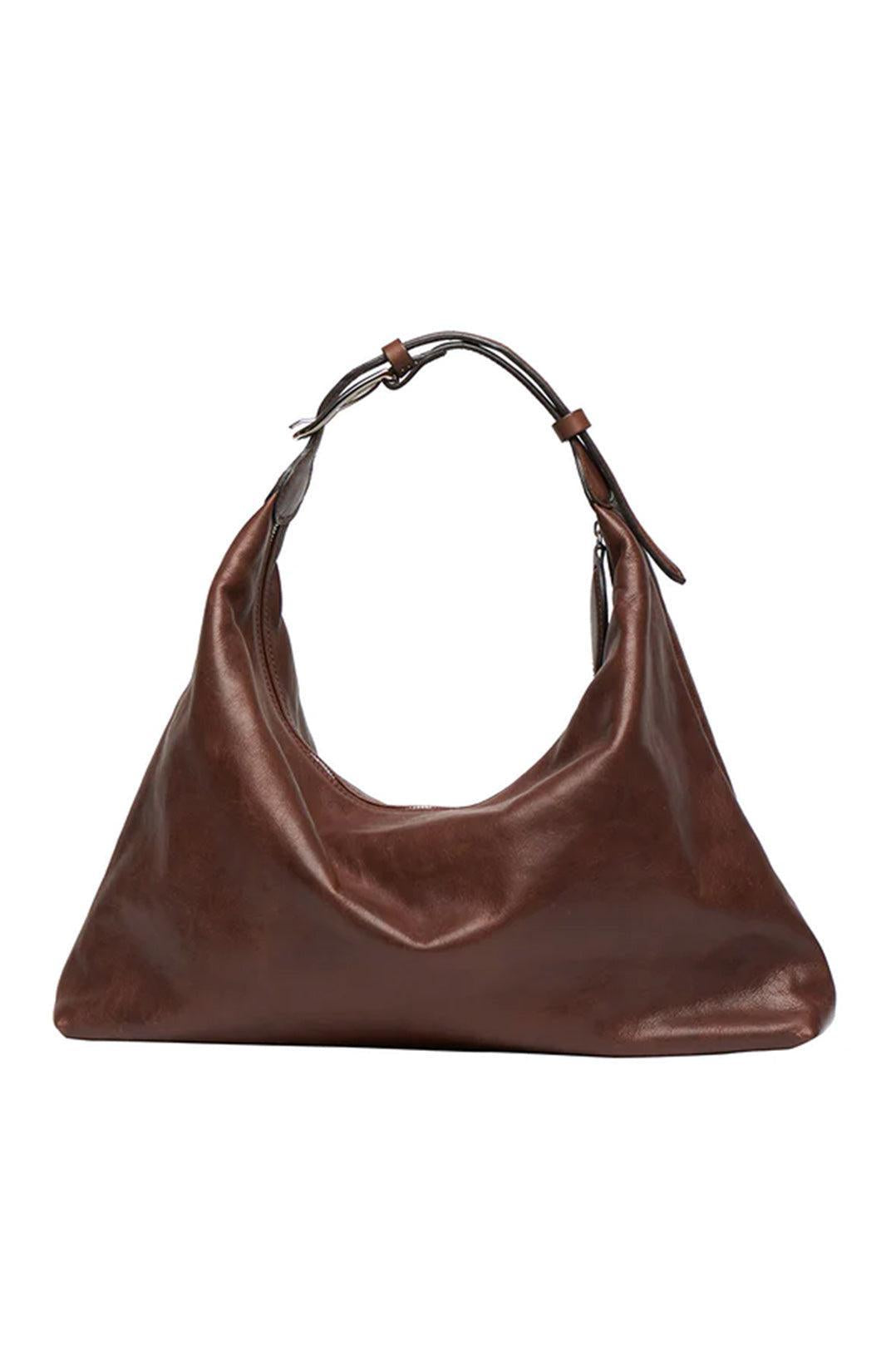 Liffner-Pillow Shoulder Bag Dark Brown-dgallerystore