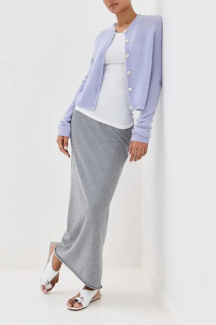Lisa Yang-Felicia cashmere cardigan - soft lavender-dgallerystore