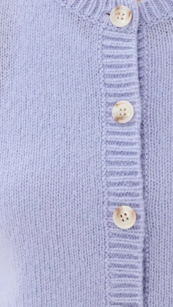 Lisa Yang-Felicia cashmere cardigan - soft lavender-dgallerystore