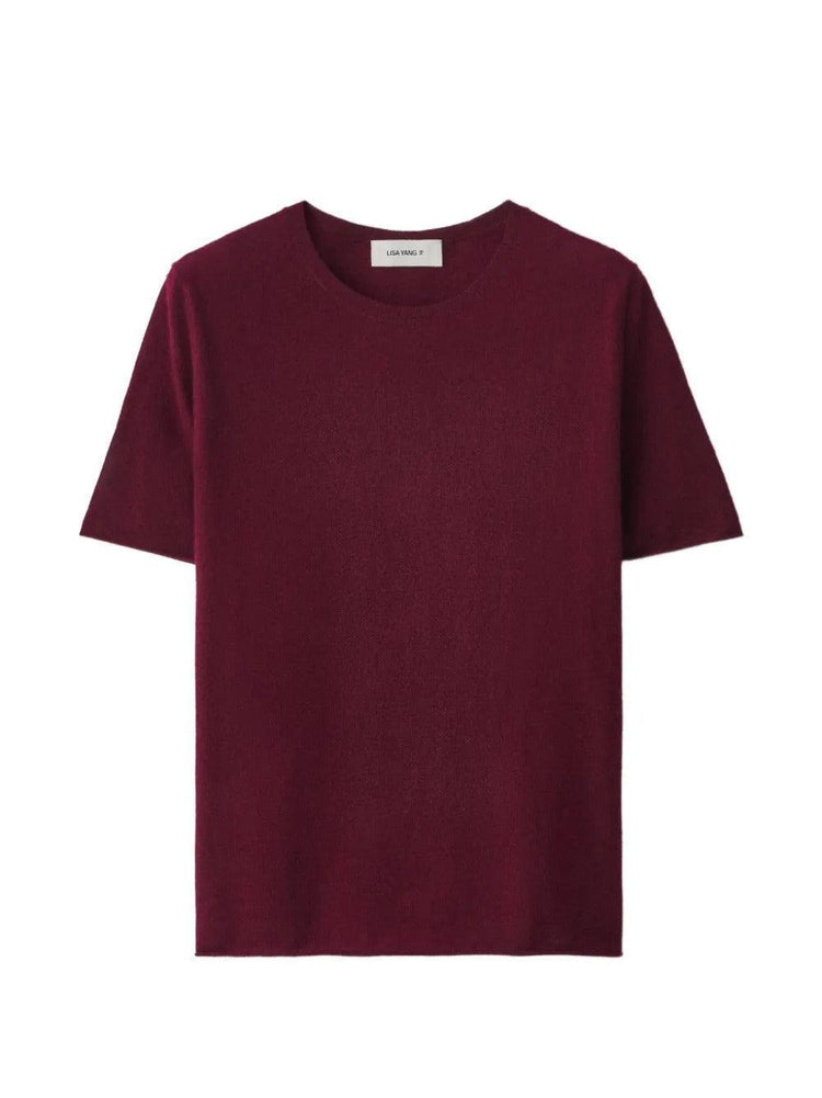 Lisa Yang-Lisa yang cila t-shirt deep plum-dgallerystore