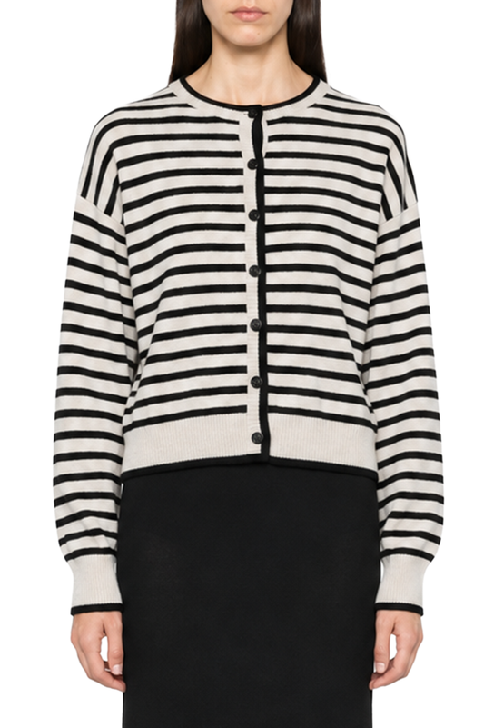 Lisa Yang-Striped Marit Cardigan-dgallerystore