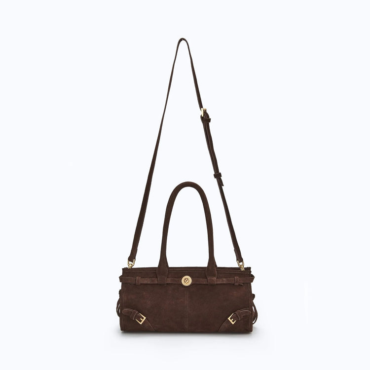 Manc-Baby jane - dark suede brown-dgallerystore