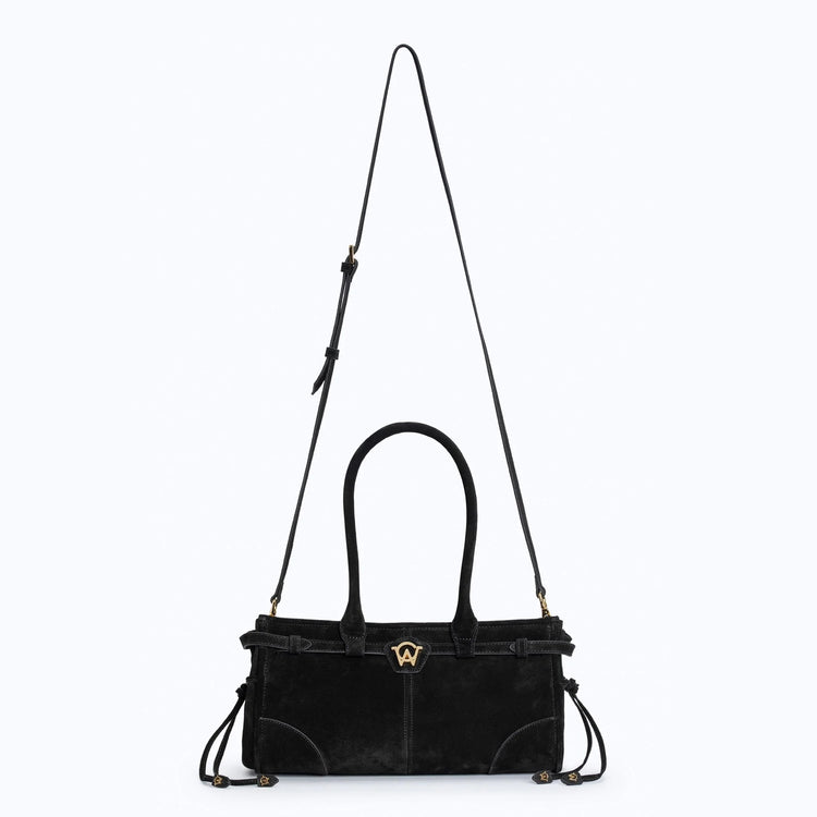 Manc-Baby jane - suede black-dgallerystore