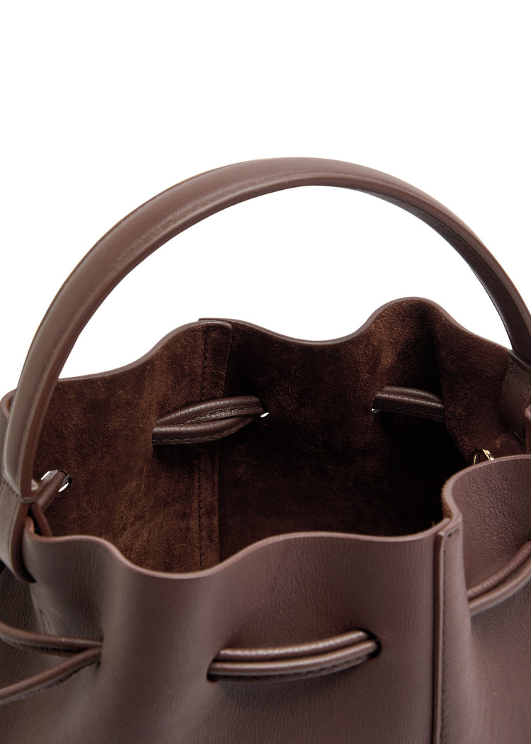 Mansur Gavriel-Dea bucket chocolate-dgallerystore