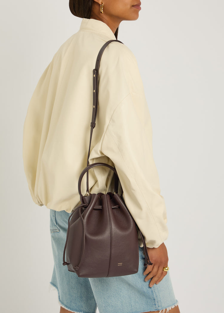 Mansur Gavriel-Dea bucket chocolate-dgallerystore