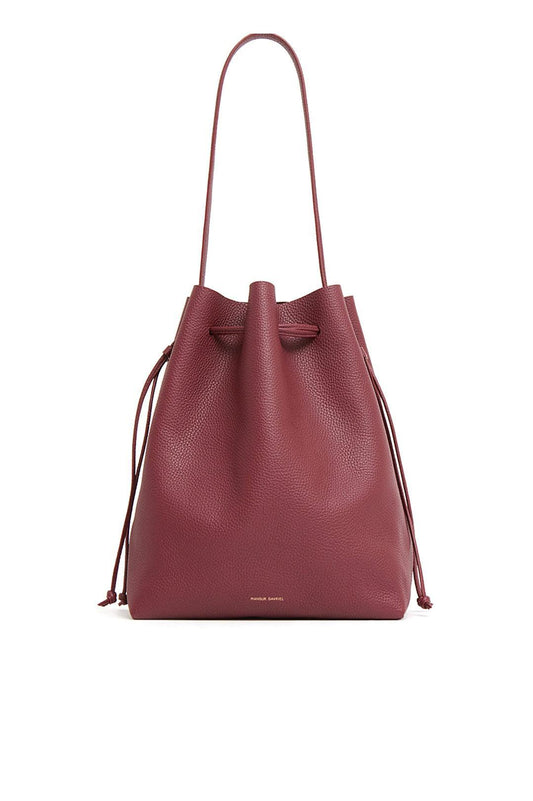 Mansur Gavriel-Drawssting Cabas bucket Oxblood-dgallerystore