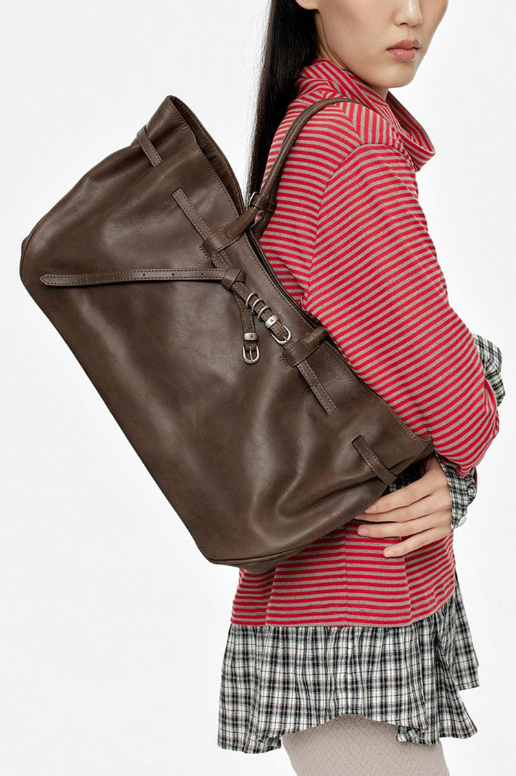 Margesherwood-Grandma used bag large_washed brown pull-up-dgallerystore