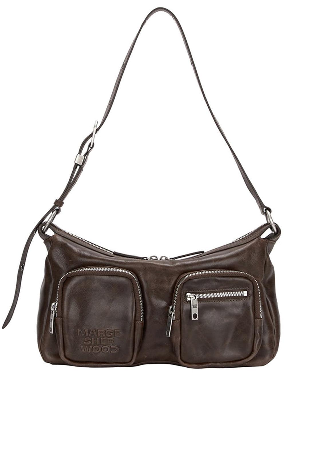 Margesherwood - OUTPOCKET HOBO washed brown pull-up