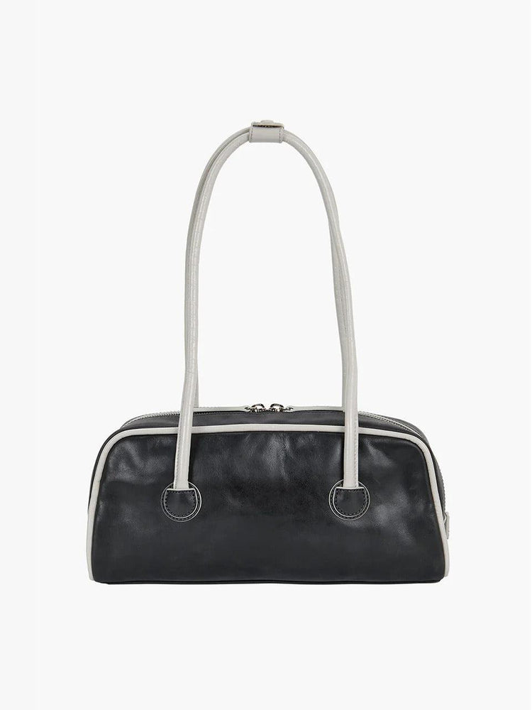 Margesherwood-Soft Boston EW Piping black light grey crinkle-dgallerystore