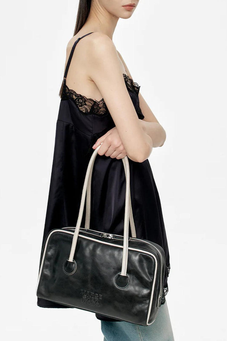 Margesherwood-Soft Boston Piping black light grey crinkle-dgallerystore