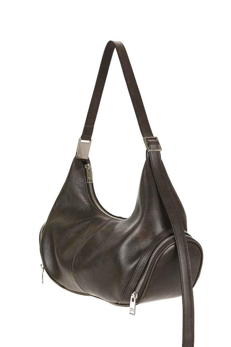 Osoi-Cargo Hobo Large In Stain Brown-dgallerystore