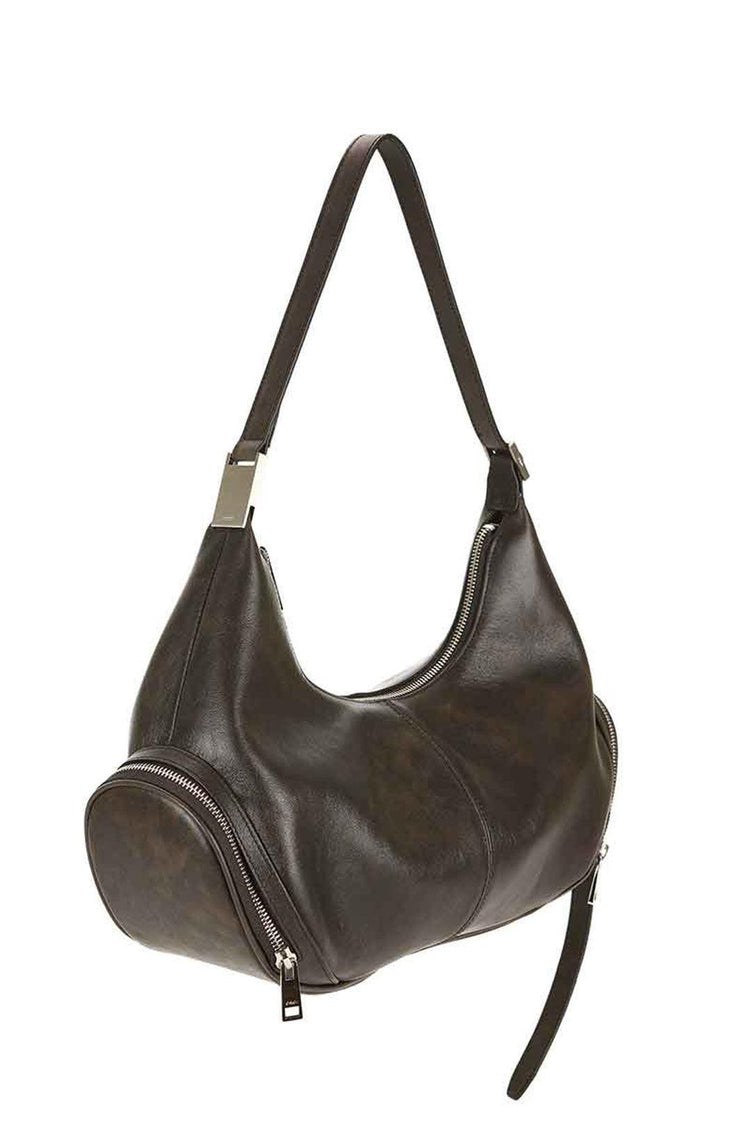 Osoi-Cargo Hobo Large In Stain Brown-dgallerystore