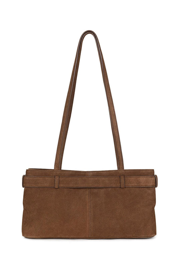 Osoi-Shoulder Brocle in Nubuck Brown-dgallerystore
