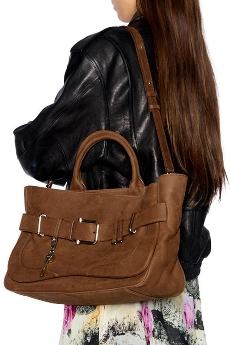 Osoi-Tote Brocle Nubuck Brown-dgallerystore