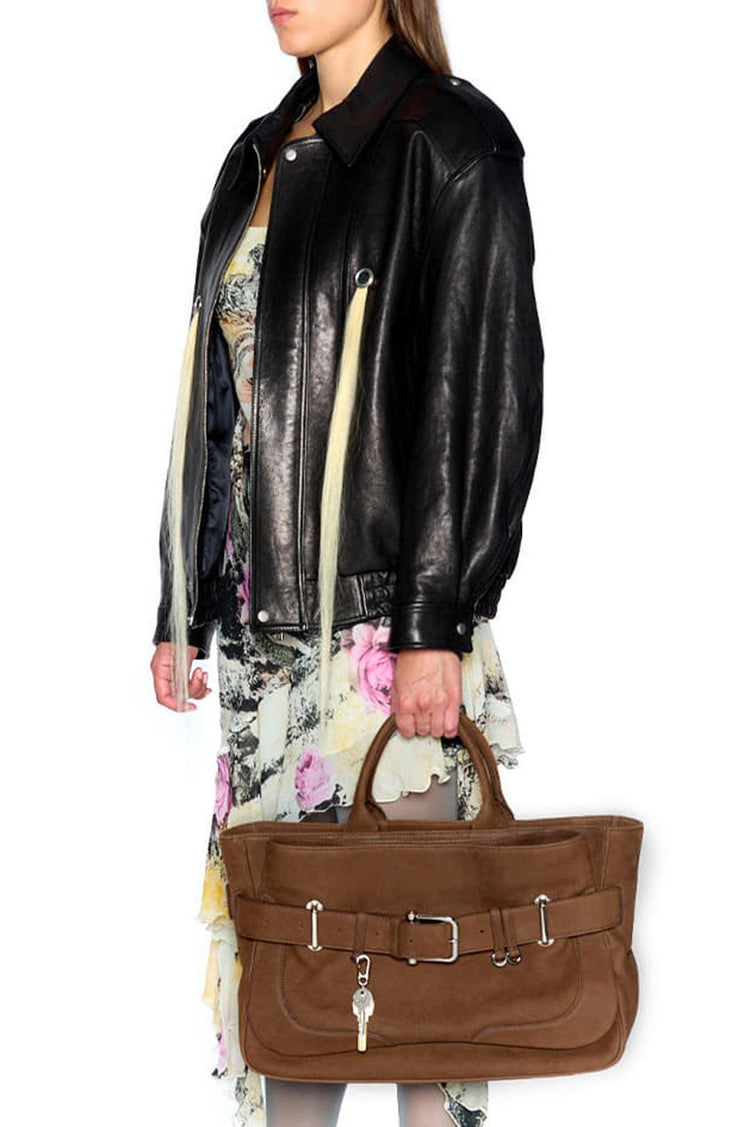 Osoi-Tote Brocle Nubuck Brown-dgallerystore