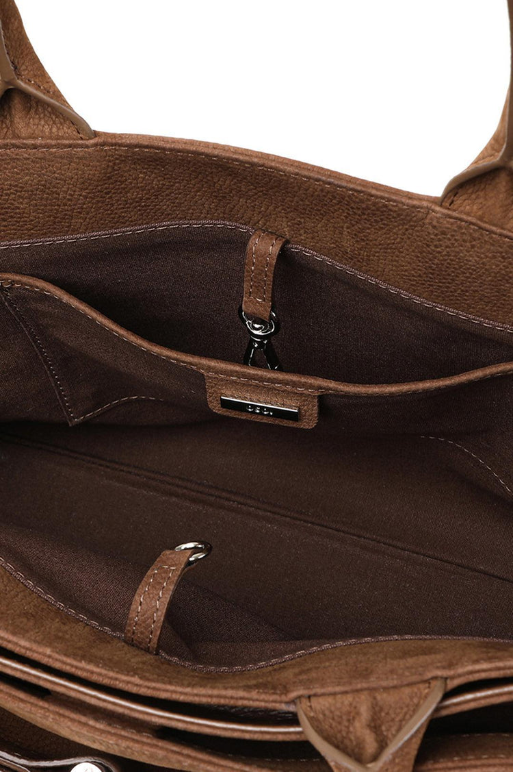Osoi-Tote Brocle Nubuck Brown-dgallerystore
