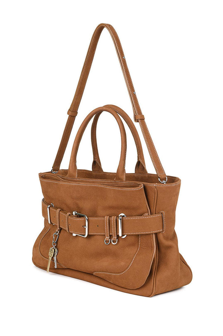 Osoi-Tote Brocle Nubuck Tan-dgallerystore