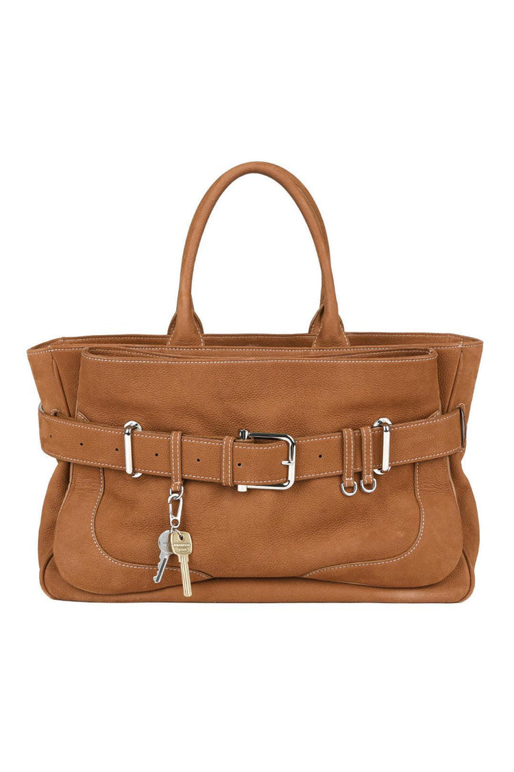 Osoi-Tote Brocle Nubuck Tan-dgallerystore