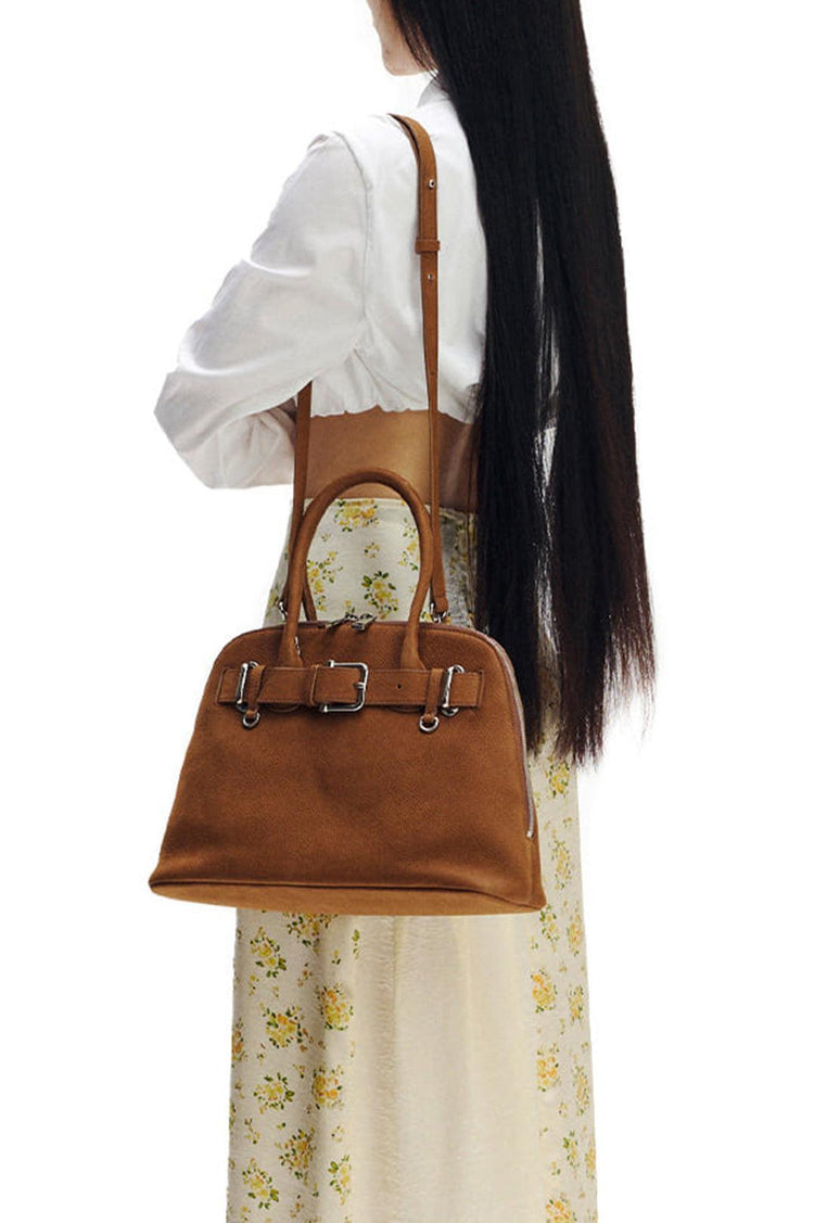 Osoi-Zip Brocle In Nubuck Brown-dgallerystore
