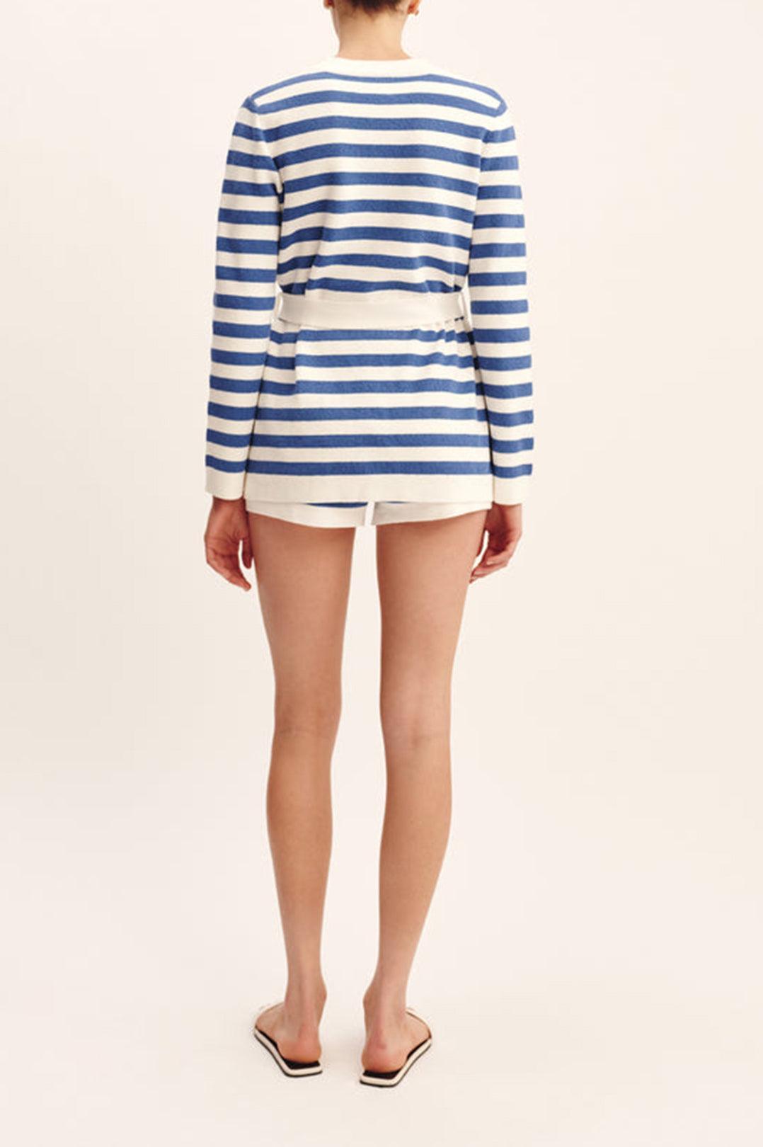 Posse-Ari Cardigan - Blue Stripe-dgallerystore