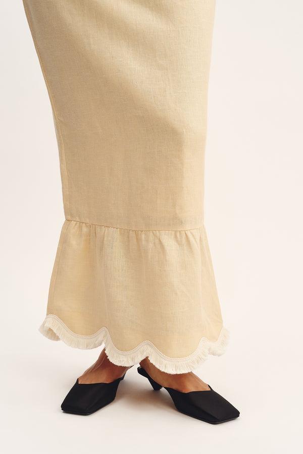 Posse-Essie Strapless Dress - Dusty Citron-dgallerystore