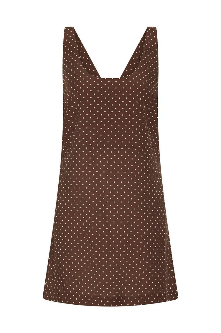 Posse-Evie mini dress choc vanilla-dgallerystore