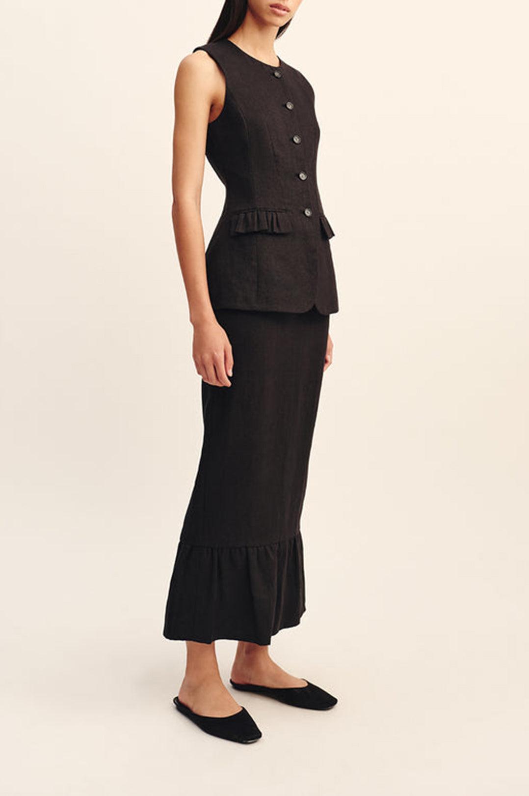 Posse-Matilda Gilet - Black-dgallerystore