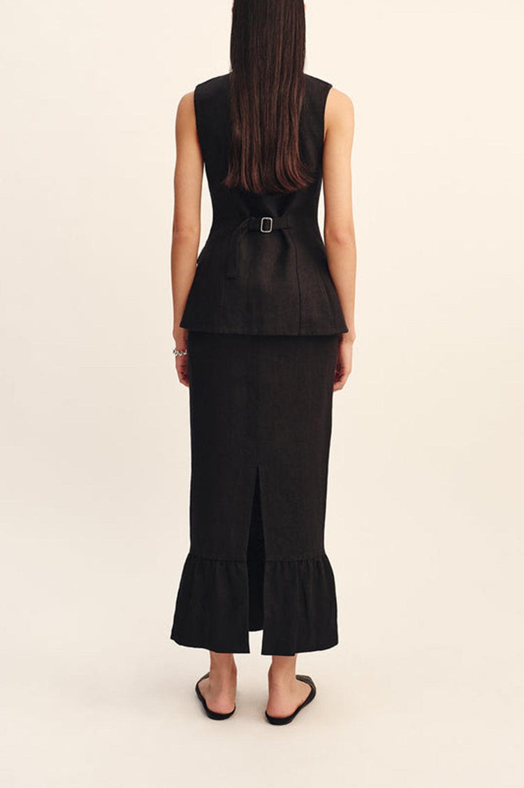 Posse-Matilda Gilet - Black-dgallerystore
