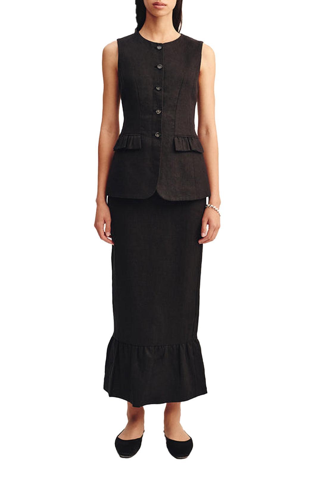 Posse-Matilda Gilet - Black-dgallerystore