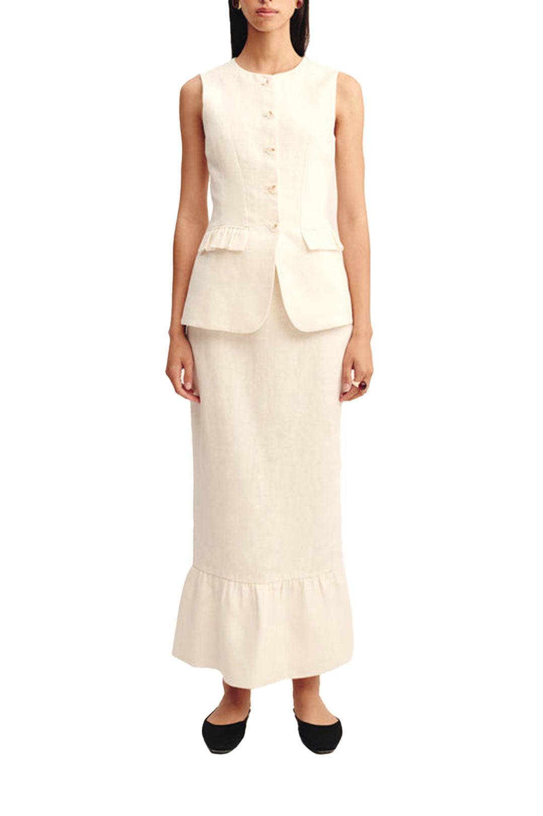 Posse-Matilda Gilet - Cream-dgallerystore