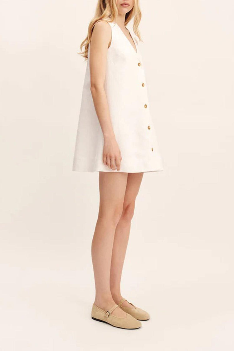 Posse-Nancy Mini Dress - Ivory-dgallerystore