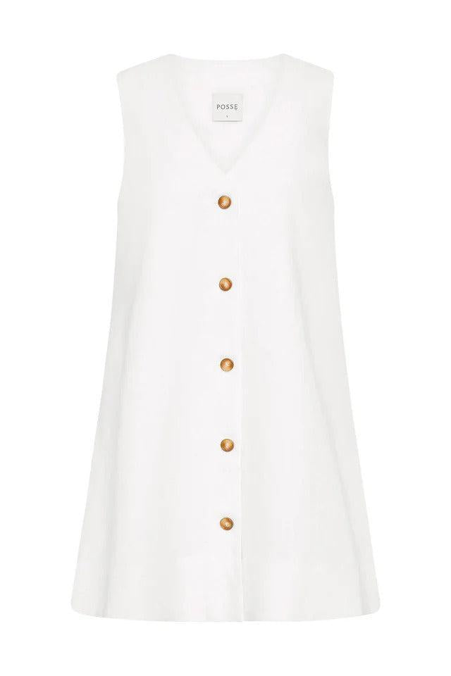 Posse-Nancy Mini Dress - Ivory-dgallerystore