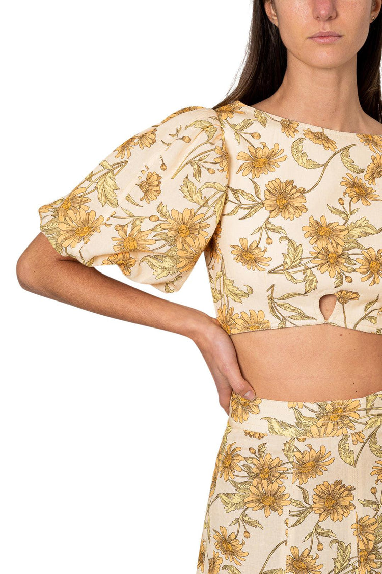 Significant Other-FLOWER PRINT TOP-dgallerystore