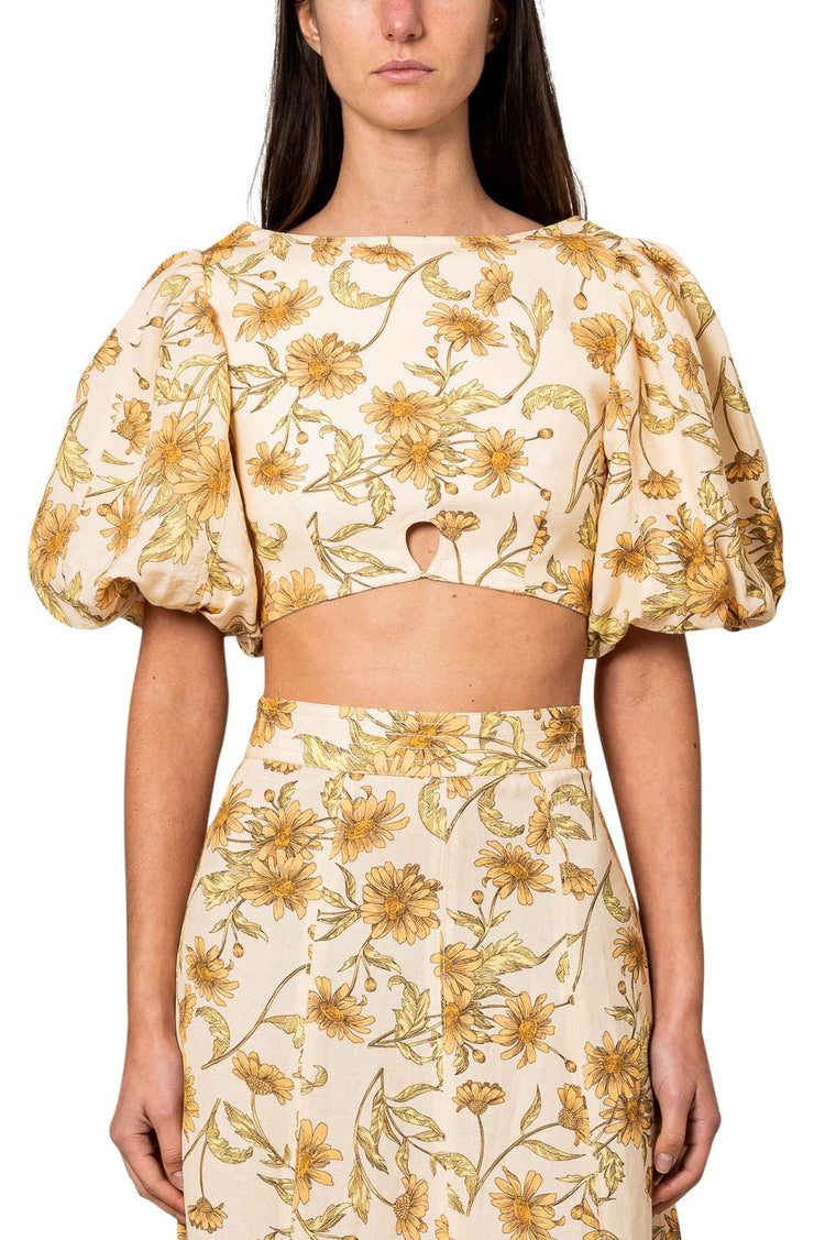 Significant Other-FLOWER PRINT TOP-dgallerystore