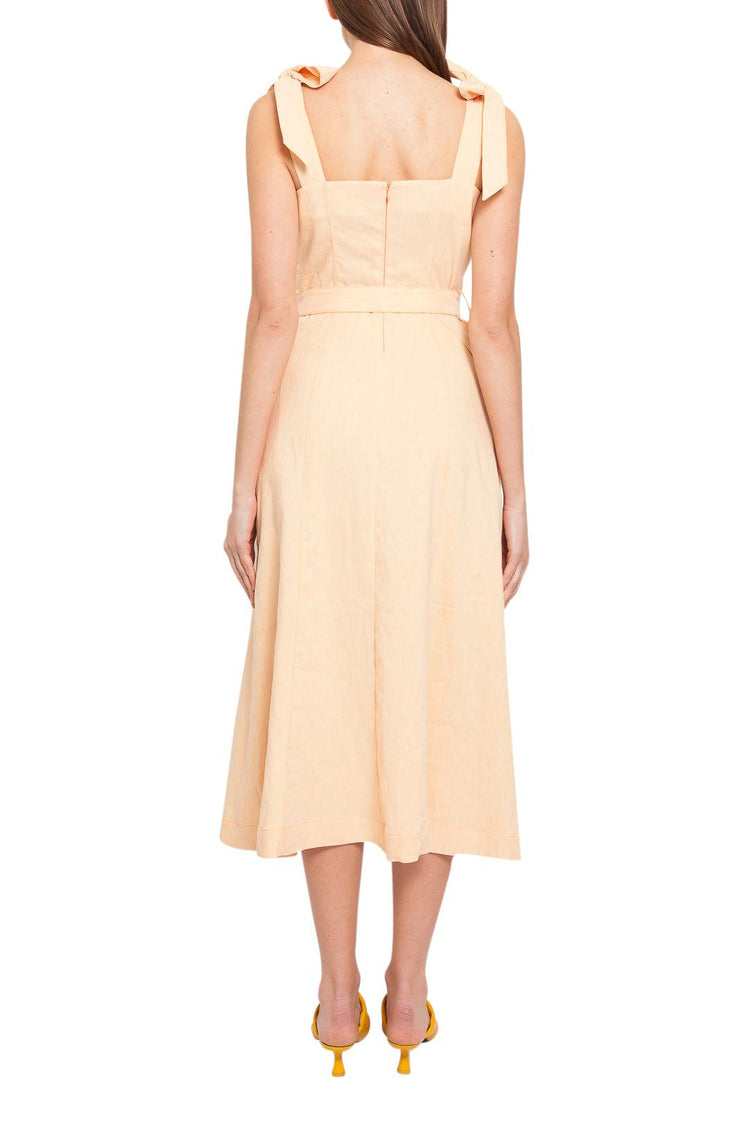 Simkhai-Flared linen long dress-dgallerystore